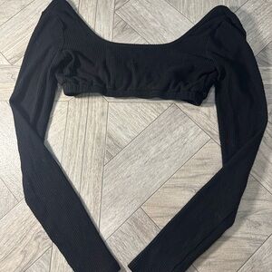 Edikted Sydney Ribbed Open Back Crop Top